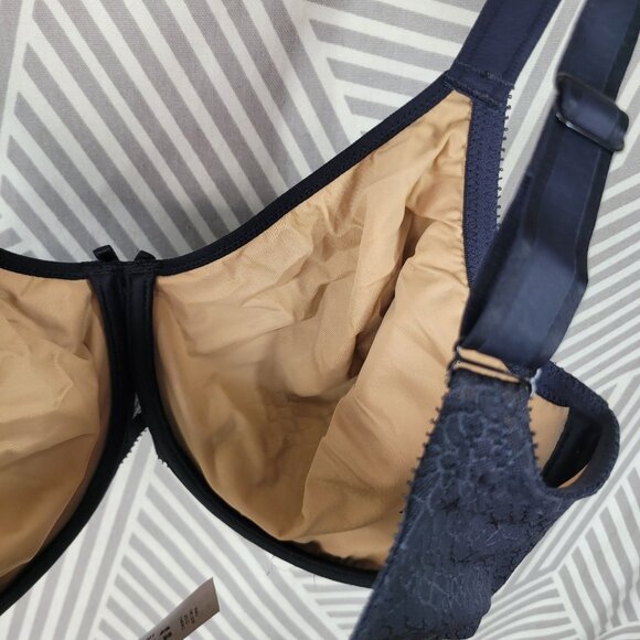 NEW Chantelle C Magnifique Seamless Minimizer Underwire Bra US Size 32I Black - Picture 4 of 8